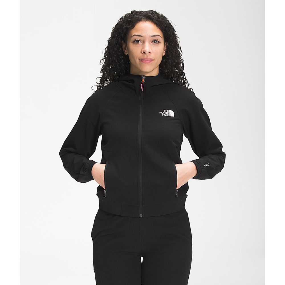 The North Face Hooded Jacket Womens Australia - The North Face Tekware® Fleece Black (AJB-341796)